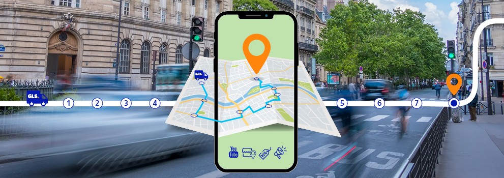 Écran de suivi de colis avec Engage Plus de GLS Écran de suivi de colis avec Engage Plus de GLS
